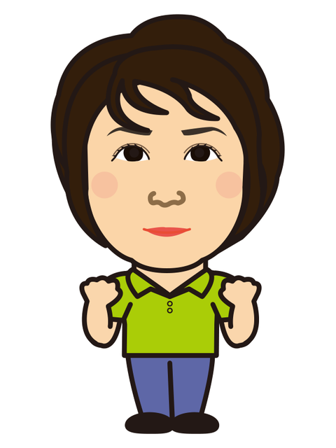 岡田 くみ子の似顔絵